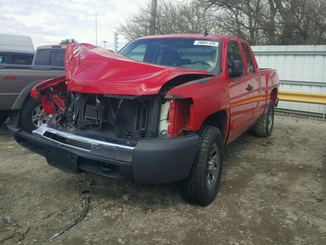 1GCEK19C79Z184980 - 2009 CHEVROLET SILVERADO RED photo 2