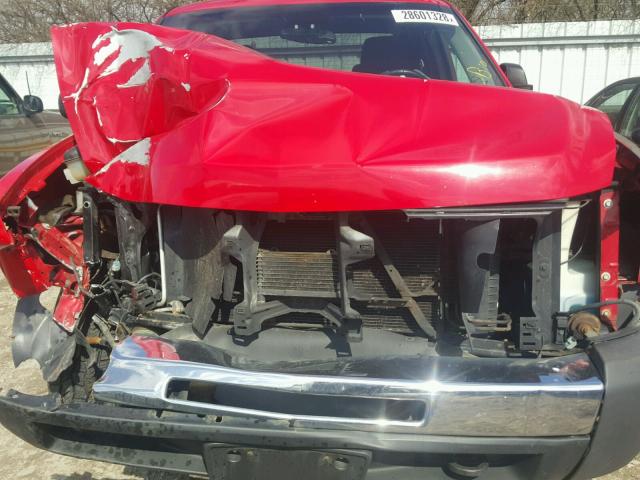 1GCEK19C79Z184980 - 2009 CHEVROLET SILVERADO RED photo 7