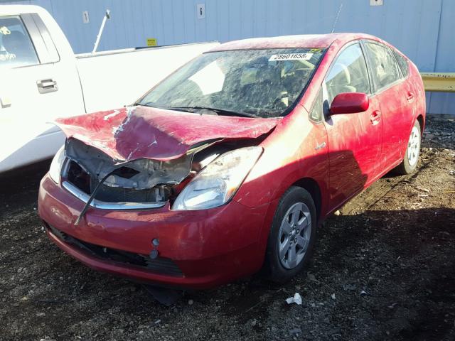 JTDKB20U767522898 - 2006 TOYOTA PRIUS RED photo 2