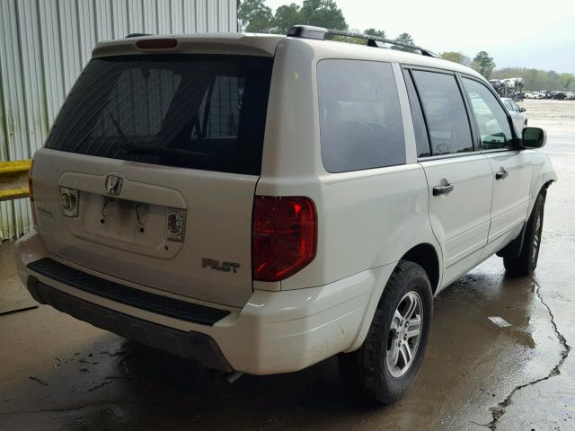 5FNYF18685B004550 - 2005 HONDA PILOT EXL WHITE photo 4