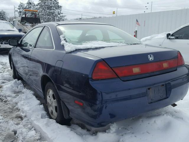 1HGCG31721A014002 - 2001 HONDA ACCORD EX BLUE photo 3