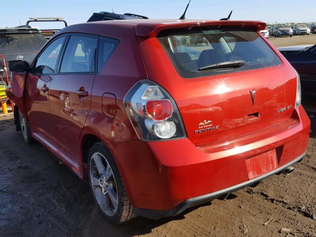 5Y2SR67039Z431089 - 2009 PONTIAC VIBE GT RED photo 3