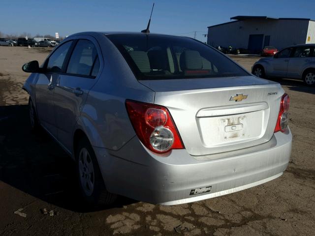 1G1JA5SH3E4103987 - 2014 CHEVROLET SONIC LS SILVER photo 3