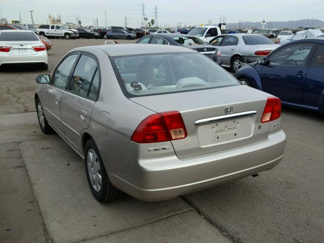 1HGES26731L072232 - 2001 HONDA CIVIC EX Qızıl foto 3