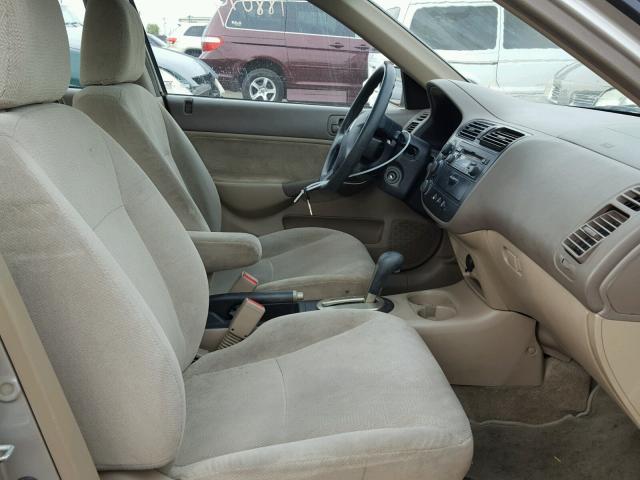 1HGES26731L072232 - 2001 HONDA CIVIC EX Qızıl foto 5