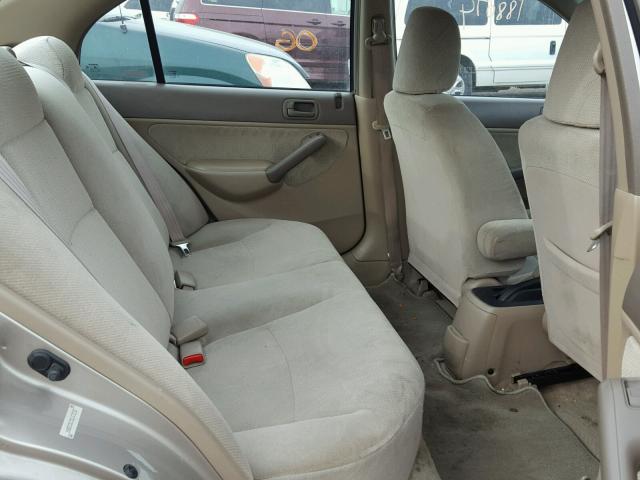 1HGES26731L072232 - 2001 HONDA CIVIC EX Qızıl foto 6