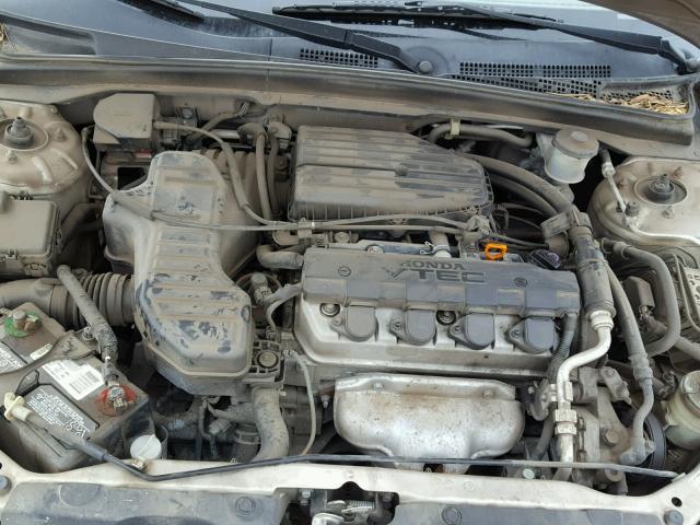 1HGES26731L072232 - 2001 HONDA CIVIC EX GOLD photo 7