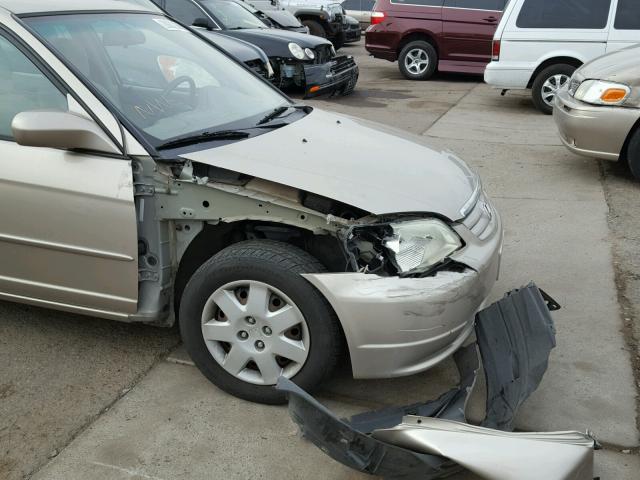 1HGES26731L072232 - 2001 HONDA CIVIC EX Qızıl foto 9