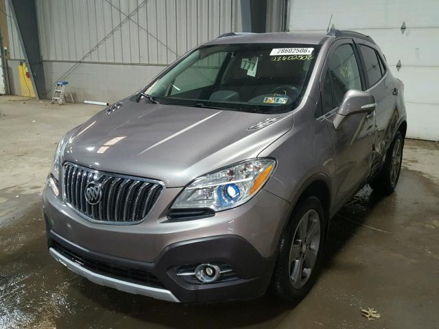 KL4CJFSB3EB584945 - 2014 BUICK ENCORE CON GRAY photo 2