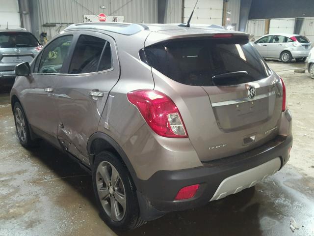 KL4CJFSB3EB584945 - 2014 BUICK ENCORE CON GRAY photo 3