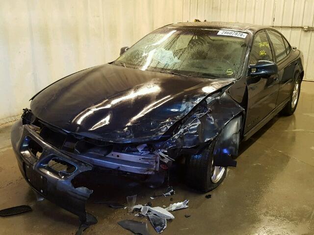 1G2WP52K62F159725 - 2002 PONTIAC GRAND PRIX BLUE photo 2