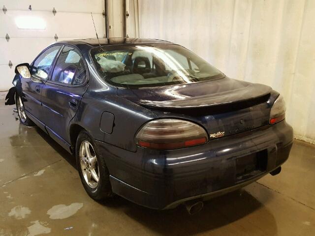 1G2WP52K62F159725 - 2002 PONTIAC GRAND PRIX BLUE photo 3