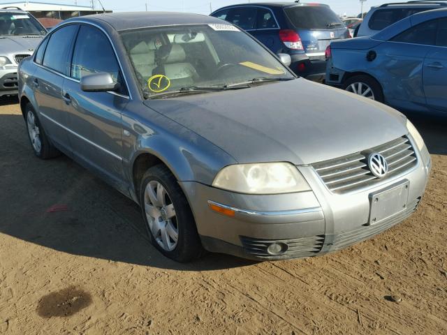 WVWTH63B91P273193 - 2001 VOLKSWAGEN PASSAT GLX GRAY photo 1