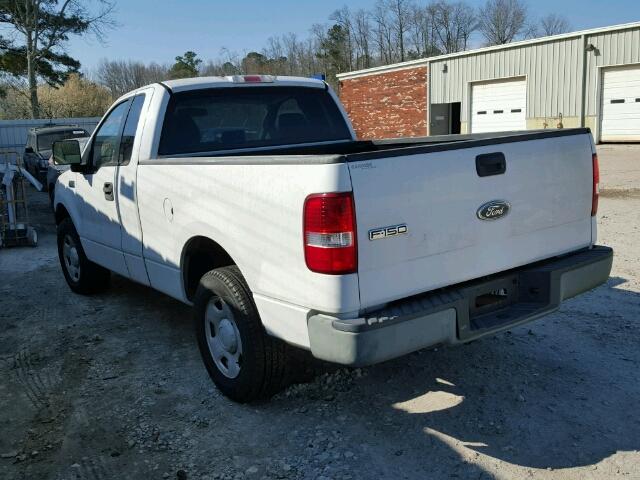 1FTRF12W65KB90038 - 2005 FORD F150 WHITE photo 3