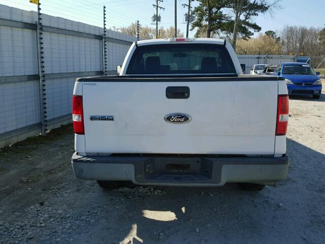 1FTRF12W65KB90038 - 2005 FORD F150 WHITE photo 6