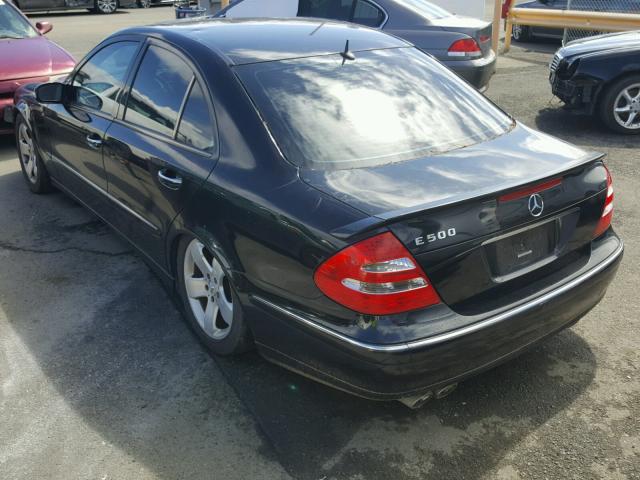 WDBUF70J63A204719 - 2003 MERCEDES-BENZ E 500 BLACK photo 3