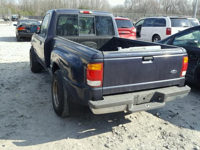 1FTYR10C8XTA56317 - 1999 FORD RANGER BLUE photo 3