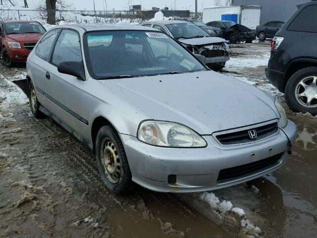 2HGEJ6420YH006763 - 2000 HONDA CIVIC CX SILVER photo 1