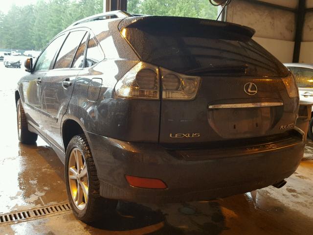 JTJHW31U472008750 - 2007 LEXUS RX 400H CHARCOAL photo 3