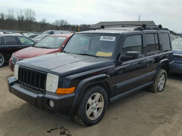 1J8HG48K36C293596 - 2006 JEEP COMMANDER BLACK photo 2