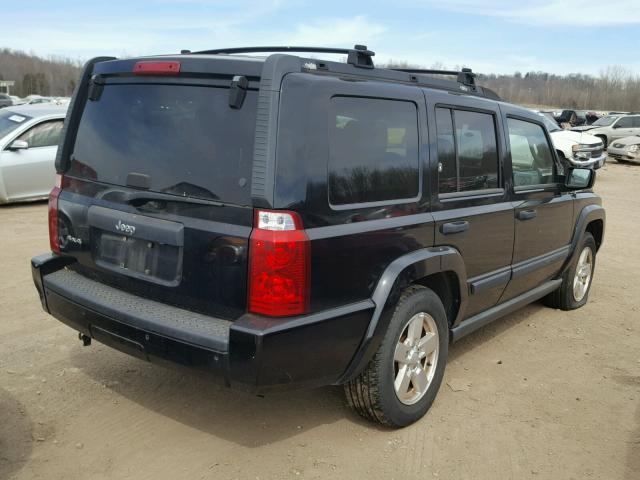 1J8HG48K36C293596 - 2006 JEEP COMMANDER BLACK photo 4