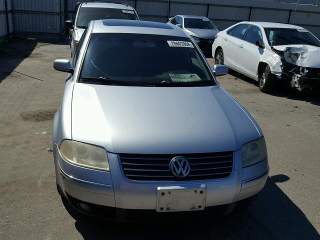 WVWPD63B32P342751 - 2002 VOLKSWAGEN PASSAT GLS SILVER photo 9