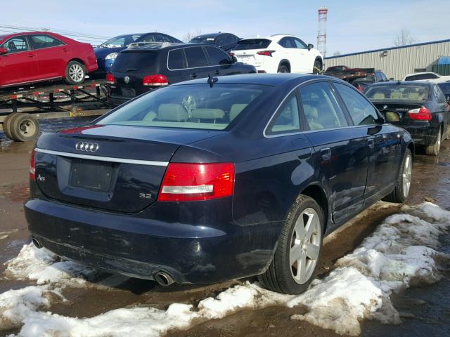 WAUAH74F88N038656 - 2008 AUDI A6 3.2 BLUE photo 4