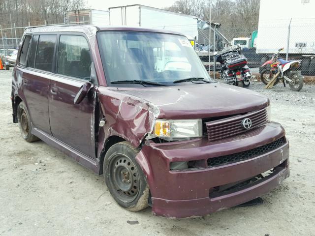 JTLKT324754020963 - 2005 TOYOTA SCION XB MAROON photo 1