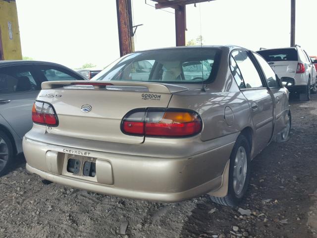 1G1NE52J816188266 - 2001 CHEVROLET MALIBU LS 金色 照片 4