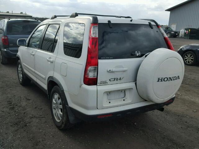 JHLRD78925C031914 - 2005 HONDA CR-V SE WHITE photo 3