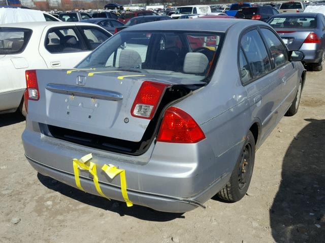 JHMES16573S002697 - 2003 HONDA CIVIC LX SILVER photo 4