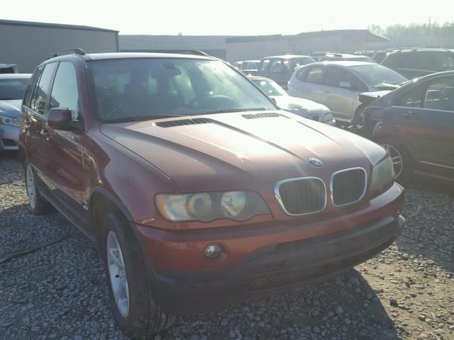 5UXFA53533LV79630 - 2003 BMW X5 3.0I RED photo 1