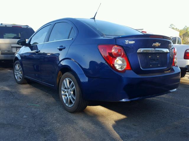 1G1JC5SH4D4170445 - 2013 CHEVROLET SONIC LT BLUE photo 3