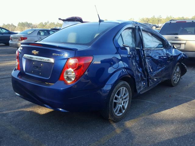 1G1JC5SH4D4170445 - 2013 CHEVROLET SONIC LT BLUE photo 4