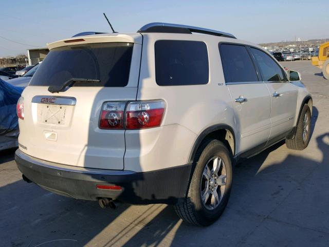 1GKER337X8J159723 - 2008 GMC ACADIA SLT WHITE photo 4