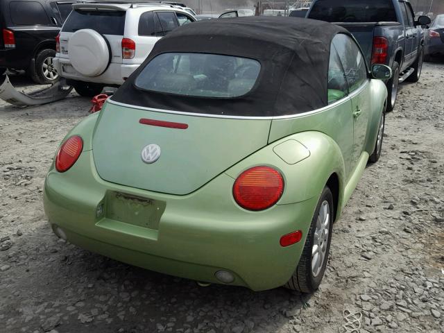 3VWCM31YX5M317289 - 2005 VOLKSWAGEN NEW BEETLE GREEN photo 4