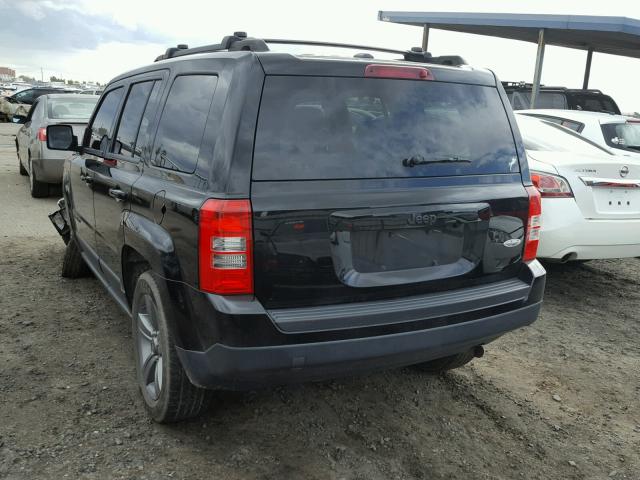 1C4NJPFA6ED849612 - 2014 JEEP PATRIOT LA BLACK photo 3