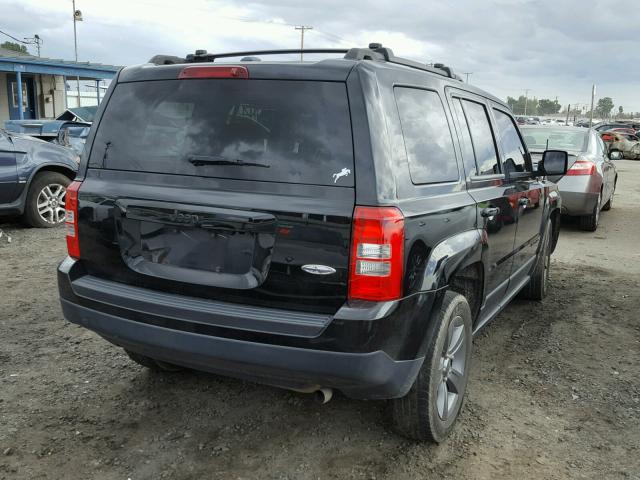 1C4NJPFA6ED849612 - 2014 JEEP PATRIOT LA BLACK photo 4