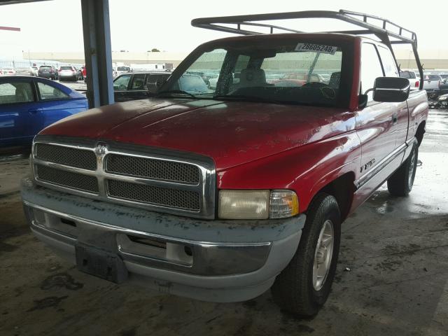 3B7HC13Y9VG760674 - 1997 DODGE RAM 1500 RED photo 2