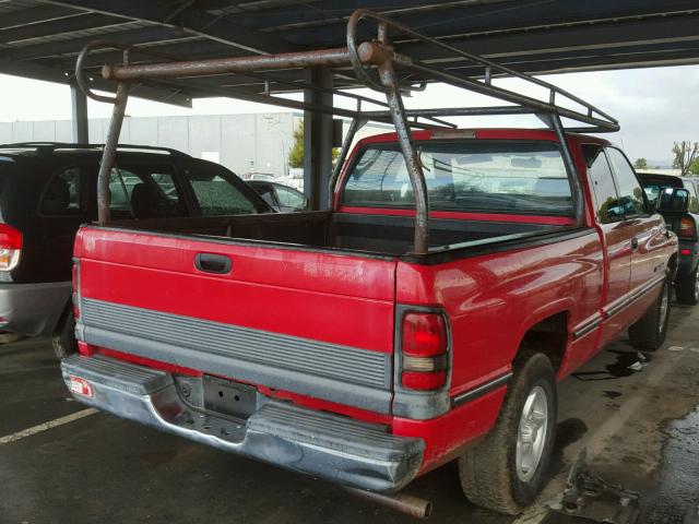 3B7HC13Y9VG760674 - 1997 DODGE RAM 1500 RED photo 4