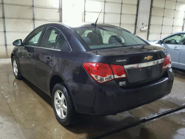 1G1PF5SC2C7318739 - 2012 CHEVROLET CRUZE LT BLACK photo 3