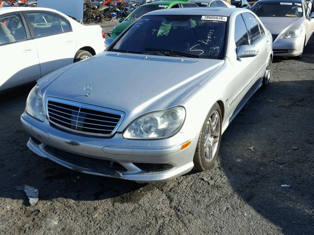 WDBNG74J45A440512 - 2005 MERCEDES-BENZ S 55 AMG SILVER photo 2