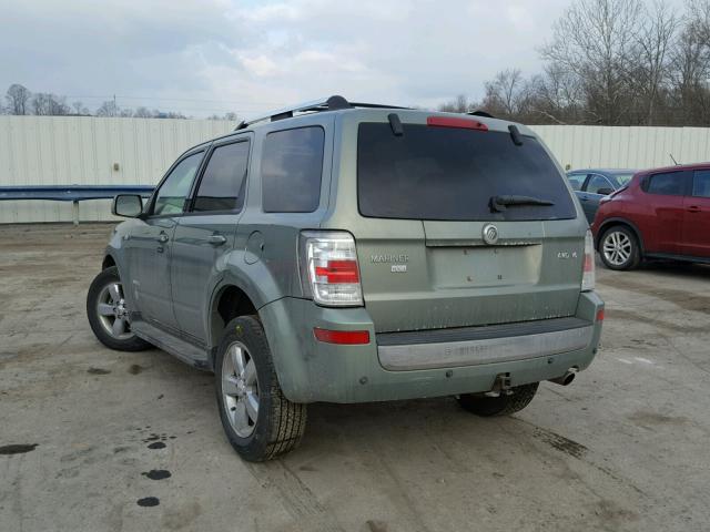 4M2CU97168KJ37149 - 2008 MERCURY MARINER PR GREEN photo 3