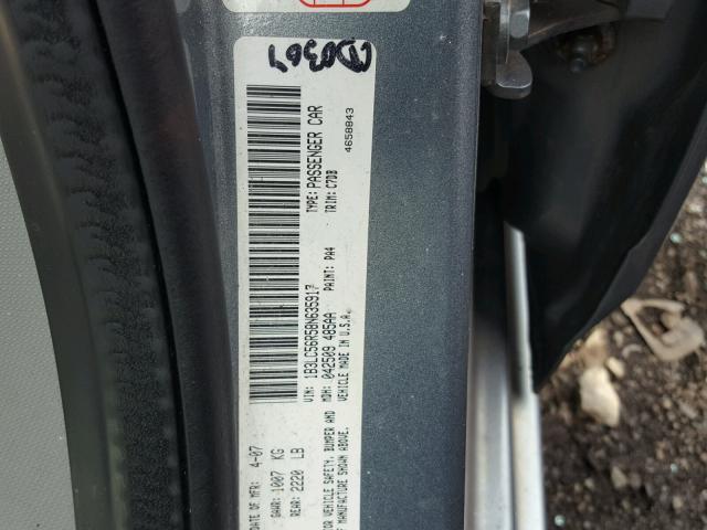 1B3LC56R58N635917 - 2008 DODGE AVENGER SX GRAY photo 10