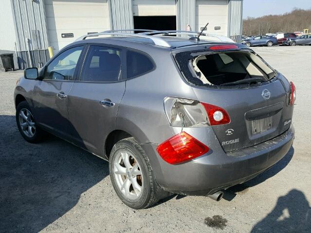 JN8AS5MV4AW128469 - 2010 NISSAN ROGUE S GRAY photo 3