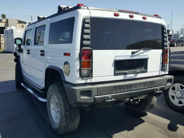 5GRGN23U44H118584 - 2004 HUMMER H2 WHITE photo 3