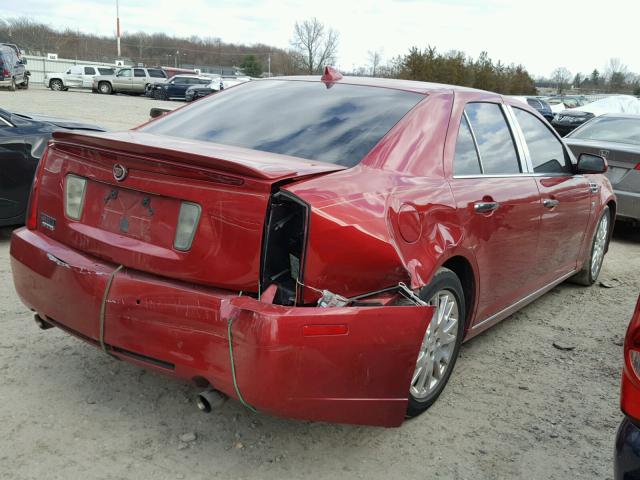 1G6DX6ED5B0152079 - 2011 CADILLAC STS LUXURY BURGUNDY photo 4