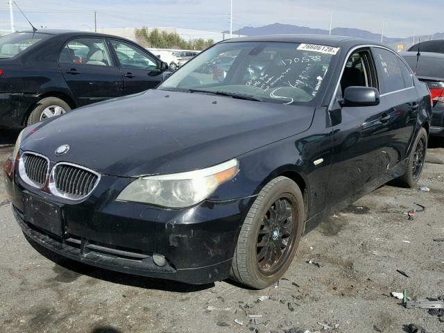 WBANE535X7CK92984 - 2007 BMW 525 I BLACK photo 2