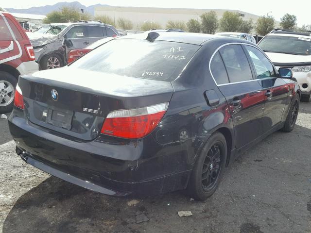 WBANE535X7CK92984 - 2007 BMW 525 I BLACK photo 4