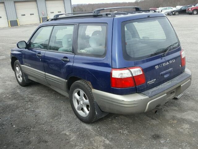 JF1SF65501H725735 - 2001 SUBARU FORESTER S Mavi foto 3